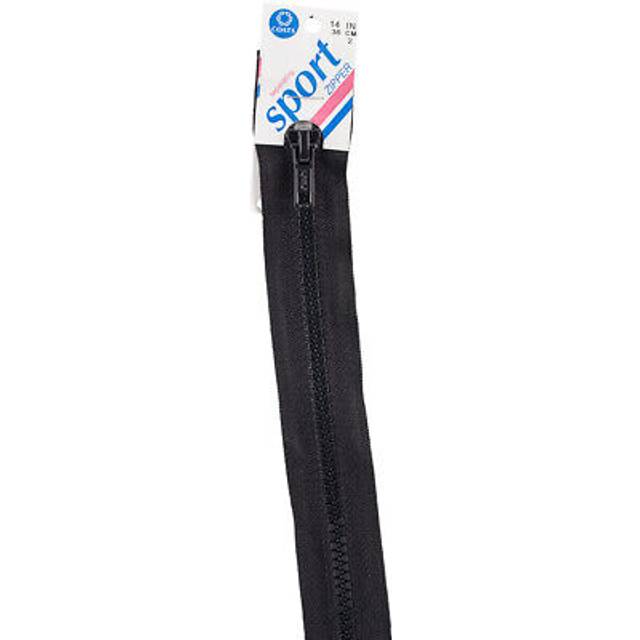 "Coats Sport Separating Zipper 14""-Black"