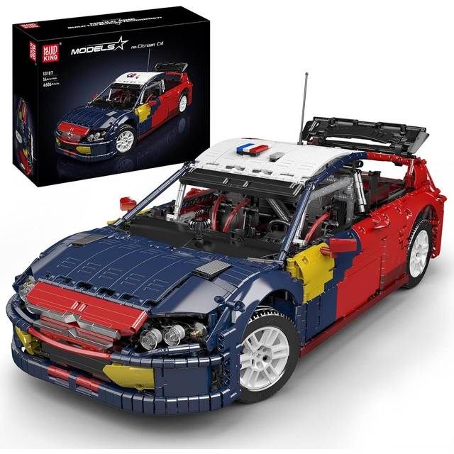 Mould King 13187 Technical Car Building Block The C4 Sport Racing Car Model Toys Assembly Car Brick Set Kids Christmas Gift 13187