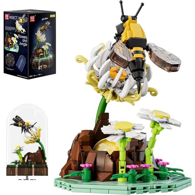 Mould King 10104 Bee Insect Collection Building Set with Music Display Box Christmas Decoration Gift 10104