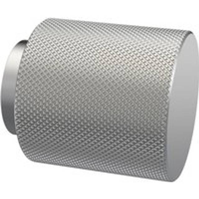 Knurled Indented Round Knob, 30mm - Satin Nickel