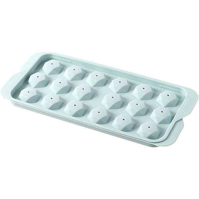 Ice Cube Tray Creative Homemade Ice Mold Freezer Tray with Cover for Cocktail FreezerDiamond Shape