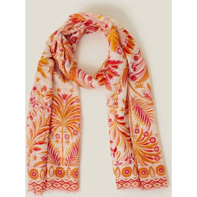 Lightweight Palm Print Scarf - Accessorize - Multicolour - One Size