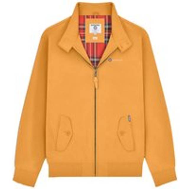 (M, Mustard) Lambretta Mens Shower Resistant Harrington Jacket