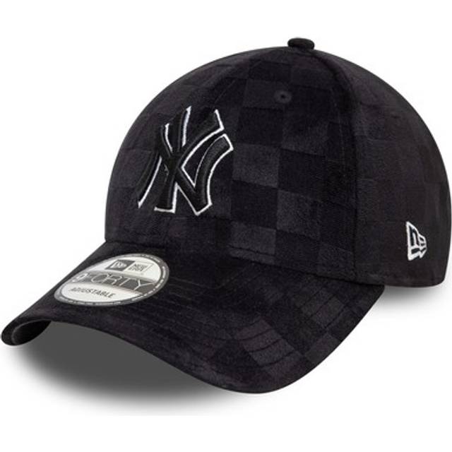 New Era - MLB Svart adjustable Keps - New York Yankees Tonal Check 9FORTY Black Adjustable @ Hatstore