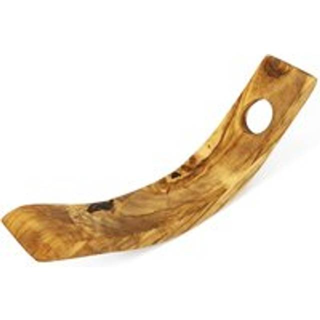 Verano Spanish Ceramics Olive Wood - 30Cm Floating Wine Bottle Holder, Brown