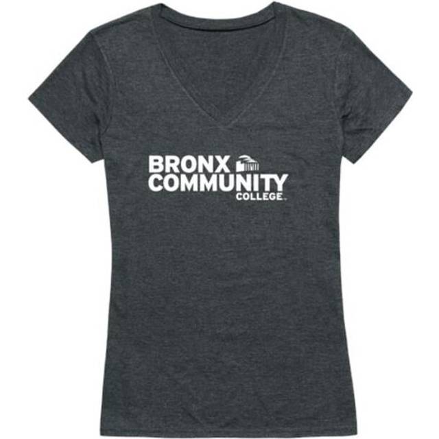 W Republic 529-621-HCH-05 Bronx Community College Broncos Women Institutional T-Shirt, Heather Charcoal - 2XL