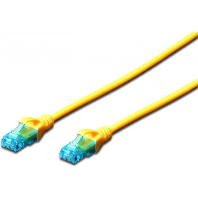 CAT 5e U-UTP patch cord, PVC AWG 26/7, length 25 m, color yellow