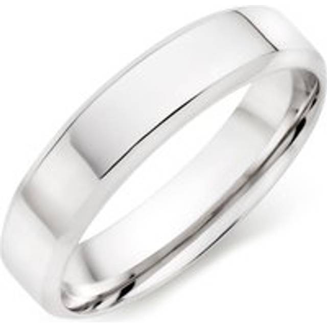 9ct White Gold 5mm Men's Wedding Ring