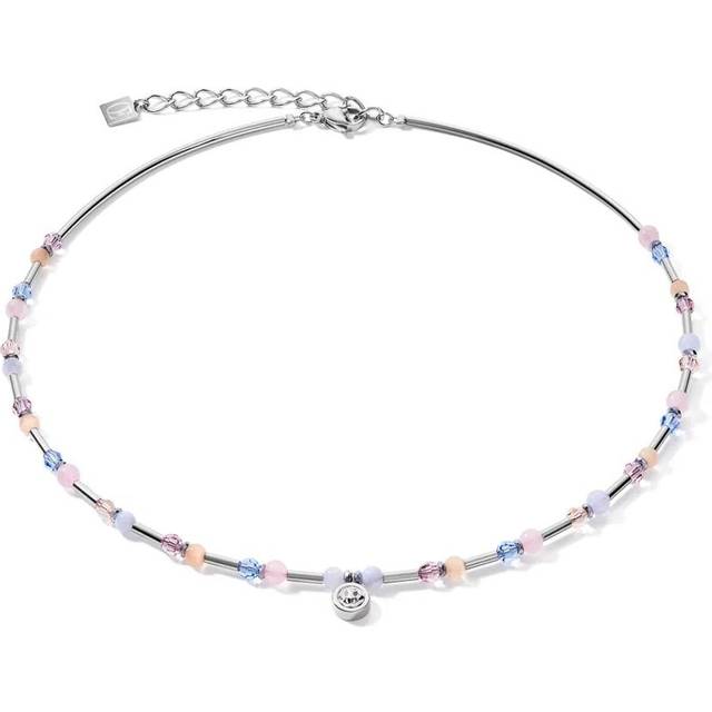 Coeur de Lion Mini Blue and Silver Gemstone Sphere Necklace
