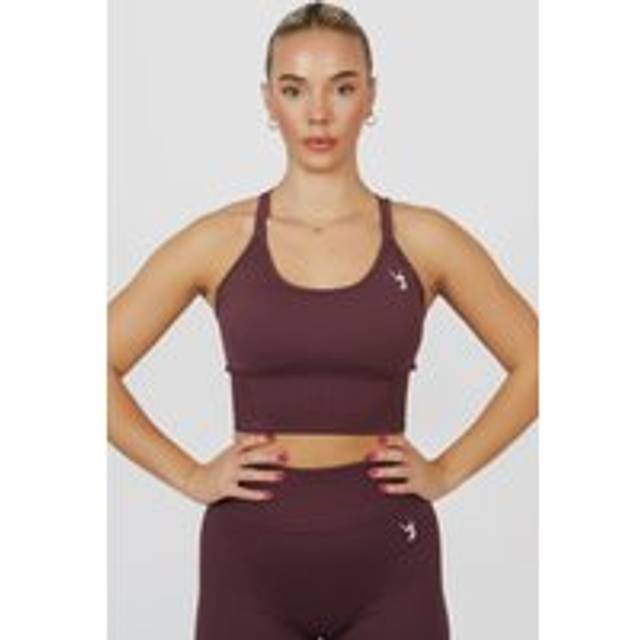 Form Seamless Strappy Sports Bra - Plum - M
