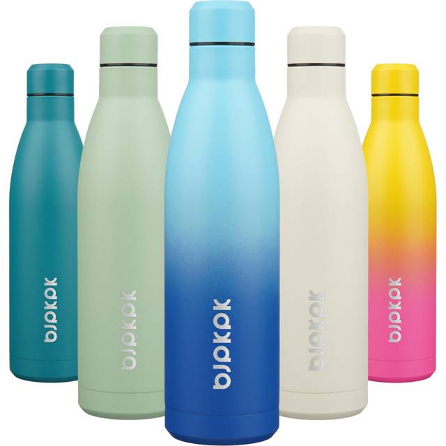 BJPKPK 25oz Insulated Water Bottle Double Wall Vacuum Insulated Stainless Steel Water Bottles for Spots Keep Cold and Hot Sky