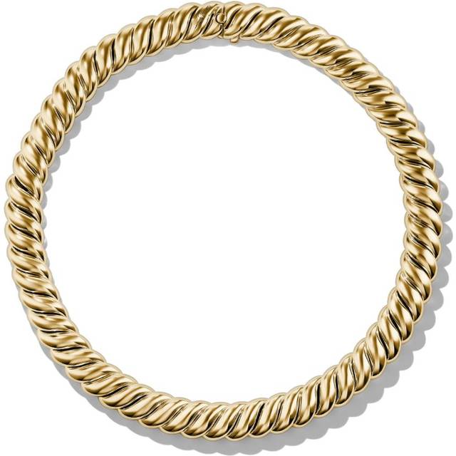 David Yurman - 18kt yellow gold Sculpted Cable chain necklace (14mm) - women - 18kt Yellow Gold - One Size