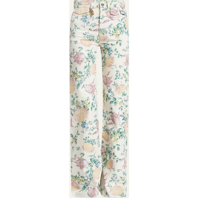 CHLOÉ High-rise flare jeans in denim Blue Size 14 100% Cotton
