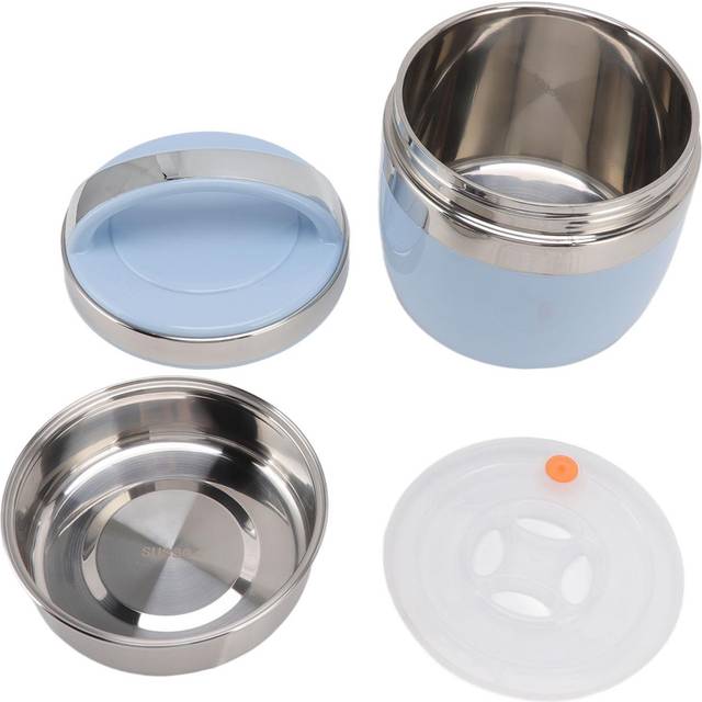 1.5L Vacuum Lunch Box 304 Stainless Steel Insulated Food Container Portable Bento Box for Student L blue