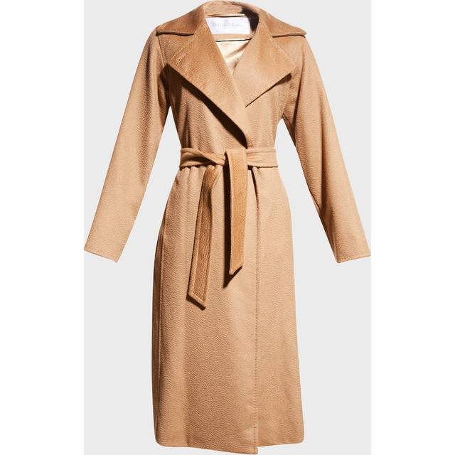 Manuela Belted Camel Hair Coat, Camel - CAMEL - 0