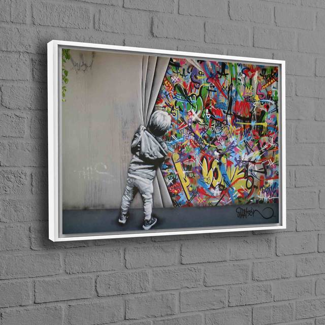 Print on Canvas - Framed Print without Mat (80 cm H x 110 cm W)