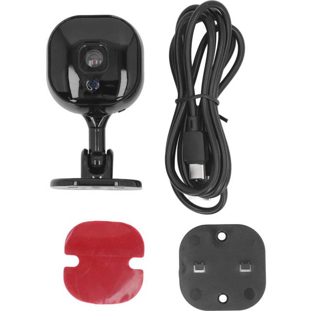 Wireless Indoor Monitor Camera Two Way Radio WiFi Security Camera Baby Pet Monitor with Night black