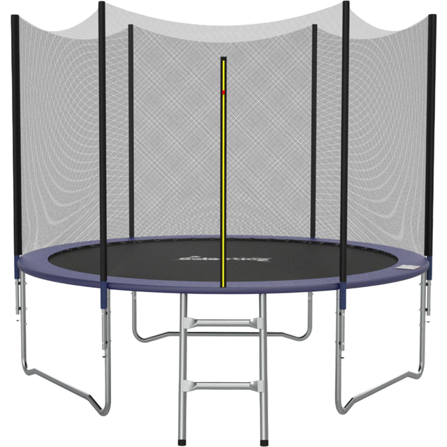 (10ft) GALACTICA Trampoline Set 6 8 10 12 14 FT Round Outdoor Safety Net Enclosure Ladder