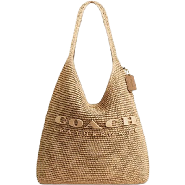 Coach Crossbody Bags - Straw Bk 39;Brass/Nat - beige - Crossbody Bags for ladies - unisize