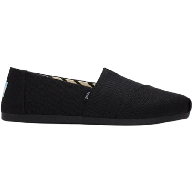 Women's TOMS Alpargata Plus Heritage Canvas Women's Black Espadrilles - Size: 3