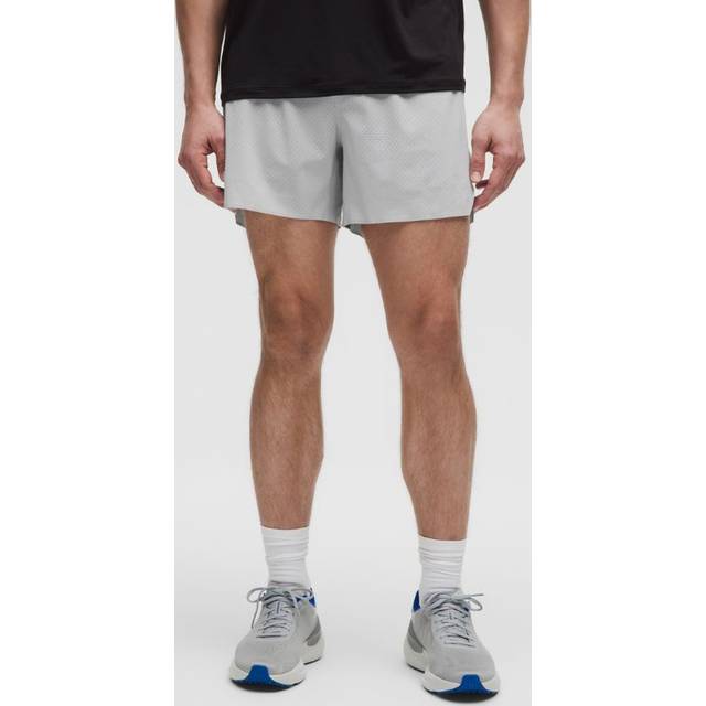 lululemon – Fast and Free Lined Running Short 5" für Männer – Größe 2XL in Silver Drop