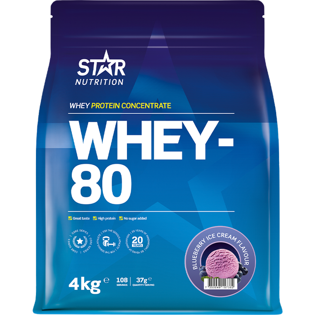 Whey-80 Vassleprotein 4 kg