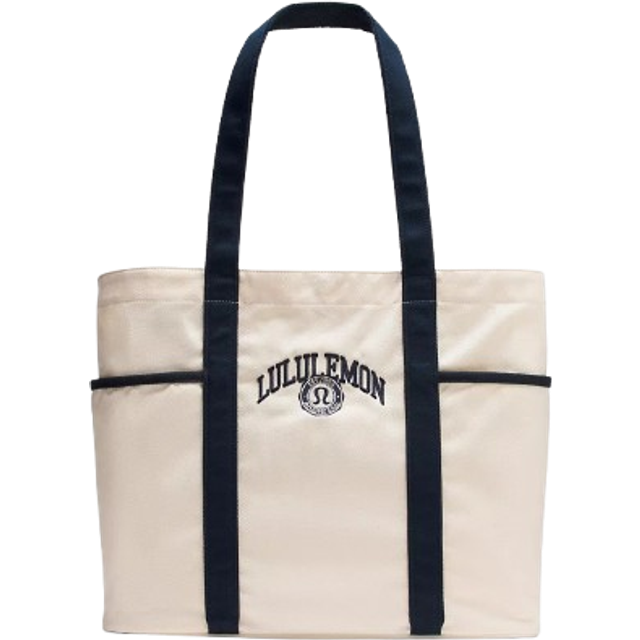 Lululemon Daily Multi-pocket Canvas Collegiate Tote Bag 20L