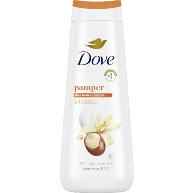 Dove Advanced Care Body Wash Pampering Shea Butter & Vanilla 225ml