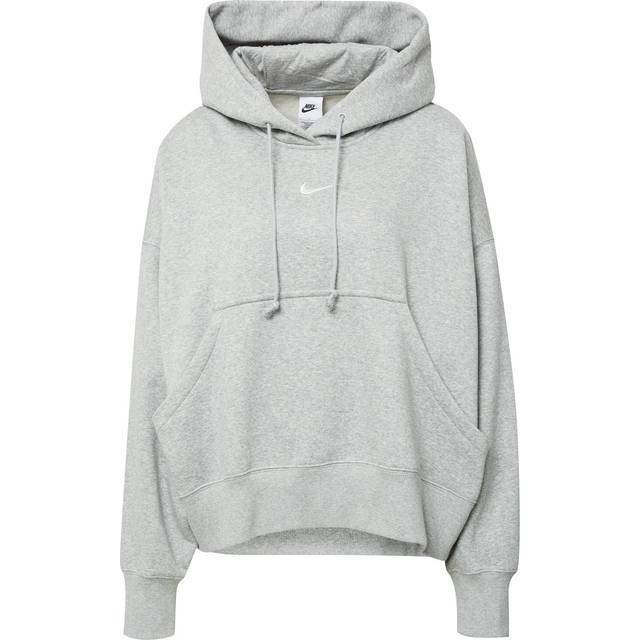 Nike Luvtröja NSW Phoenix Fleece - Grå/Vit Dam - ['Grå'] (Large)