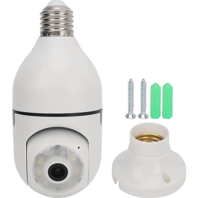 Light Bulb Security Camera 2MP 2.4GHz 1080P Full Color Night Vision Motion Detection 2 Way Talk