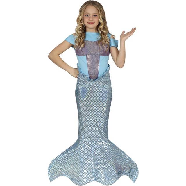 Fancy Dress Child Mermaid - Blue - 11-12 Years