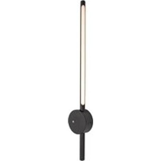Long Stick Style Black Wireless Rechargeable Touch Dimmable Wall Light - One Size