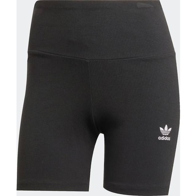 adidas Originals Women's Essentials 1/4 Ribbed Shorts - Black, Black, Size Xs, Women - XS