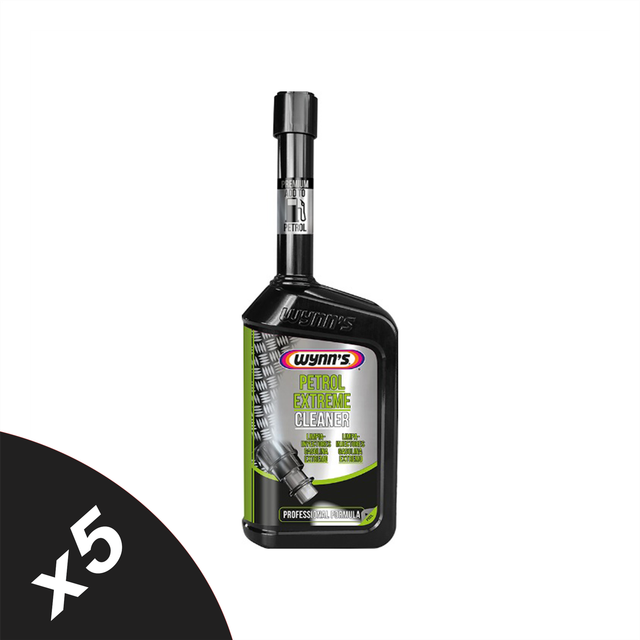 Wynns petrol extreme injector cleaner fuel system cleaner additive 5x500ml