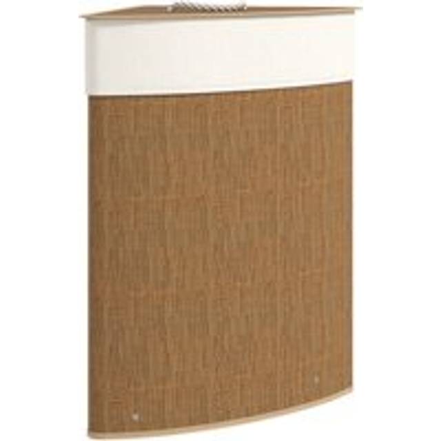 55L Laundry Hamper with Removable Washable Liner Bag, Brown - Homcom