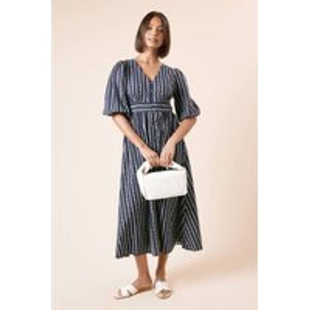 Dorothy perkins navy midi dress womens casual dresses