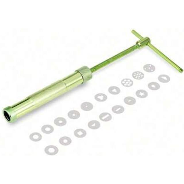 SHEIN Clay Extruder With 20 Disc Designs Pottery Sculpture Modeling Fondant Cake Tool Polymer Clay Craft Gun Sculpting Cake Tool