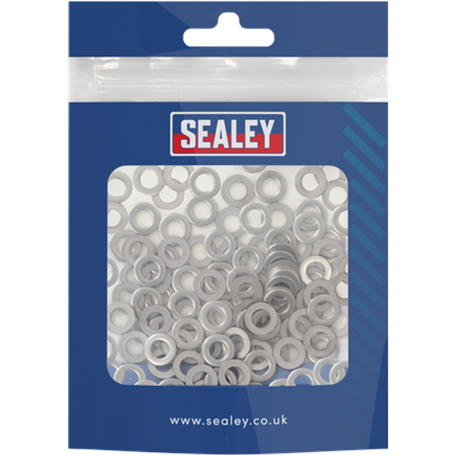 Sealey Stainless Steel Flat Washer DIN 125 - M5 A2 (Pack of 100)
