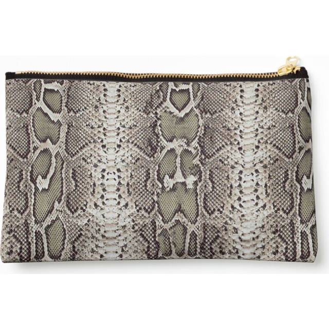 Makeup Bag SnakeSkin Print Cosmetic Organizer Tyvek Paper Bags Zipper Pouch