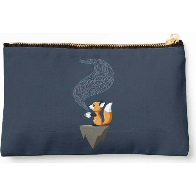 Makeup Bag Fox Tea Cosmetic Organizer Tyvek Paper Bags Zipper Pouch