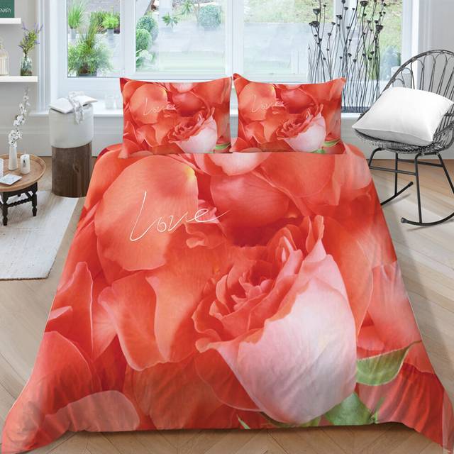 (Style 06, King(220X240CM/3PCS)) Rose Kids Bedding Single Double King Duvet Cover
