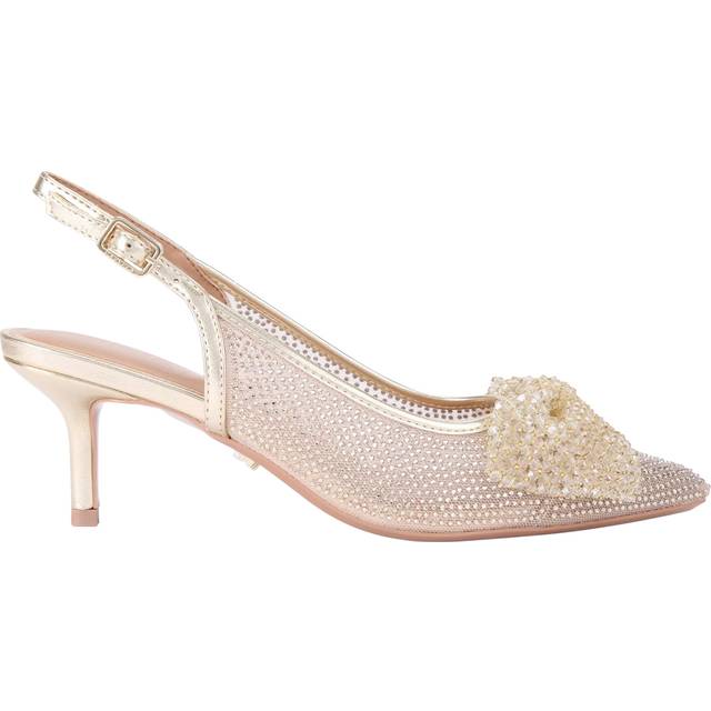 Carvela Chiara Bow Embellished Slingback Court Shoes