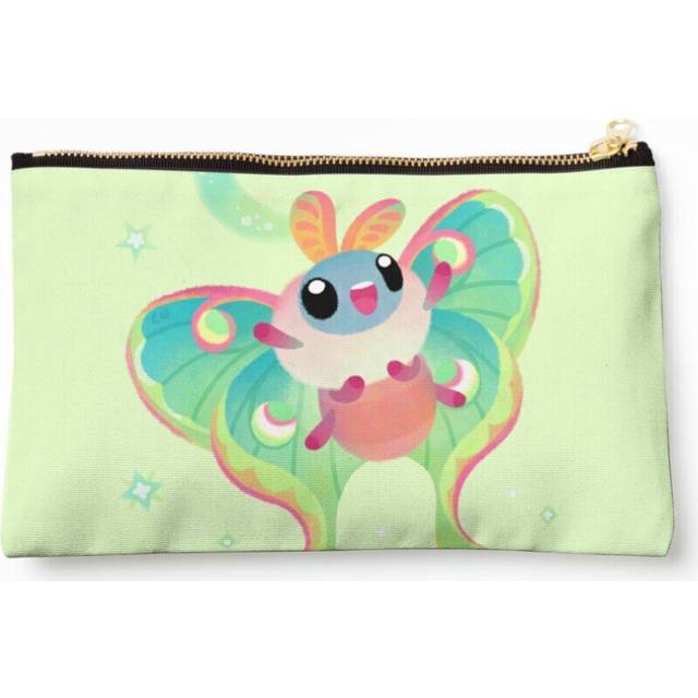 Makeup Bag Luna Moth Cosmetic Organizer Tyvek Paper Bags Zipper Pouch