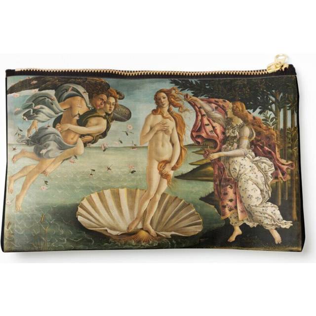 Makeup Bag The Birth of Venus Cosmetic Organizer Tyvek Paper Bags Zipper Pouch