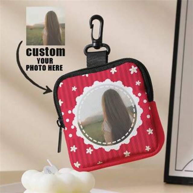 SHEIN Picture Printed 1 Custom-Made Coin Purse Headphone Bag, Unique Design (Photo, Landscape, Illustration, Name) Zipper Coin Purse, Pocket Pocket, Purse,