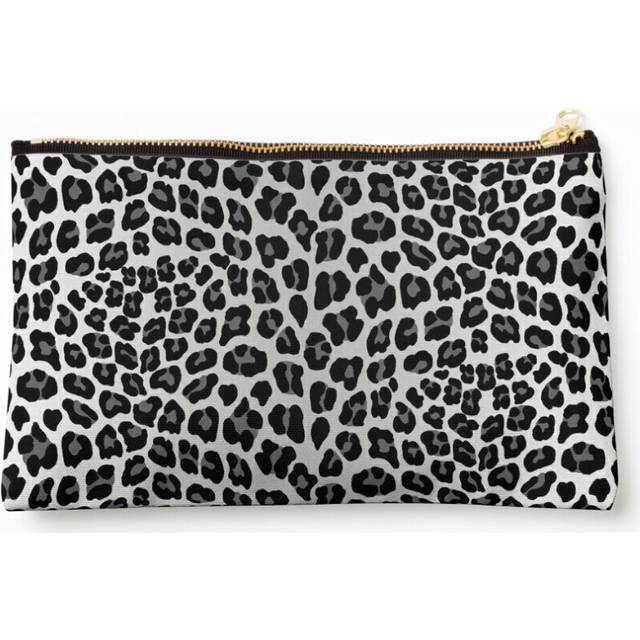 Makeup Bag Snow Leopard Cosmetic Organizer Tyvek Paper Bags Zipper Pouch