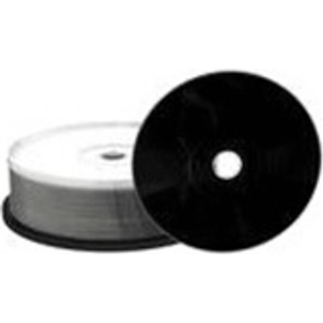 CD-R imprimable, surface noire, 52x, 25 piÃ¨ces en cake box
