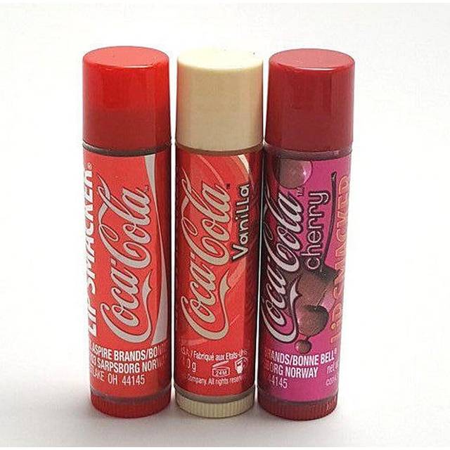 Lip Smackers Best Flavor Forever Coke Coca Cola Trio Lip Balm - 3 Pack  Vanilla  Cherry and Regular Coca Cola
