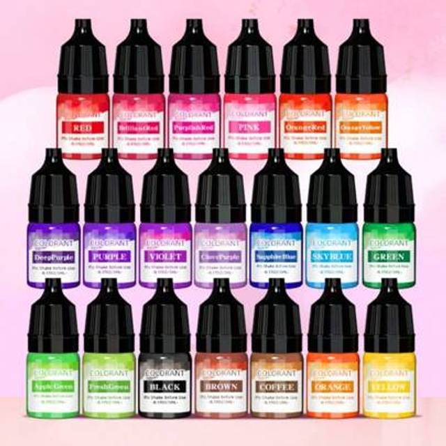 SHEIN 5ml 20-Color Set High Concentrated Fragrance Candle Dye Liquid, DIY Handmade Candle Coloring Dye Set, Gift Gifts Birthday Graduation,Wedding
