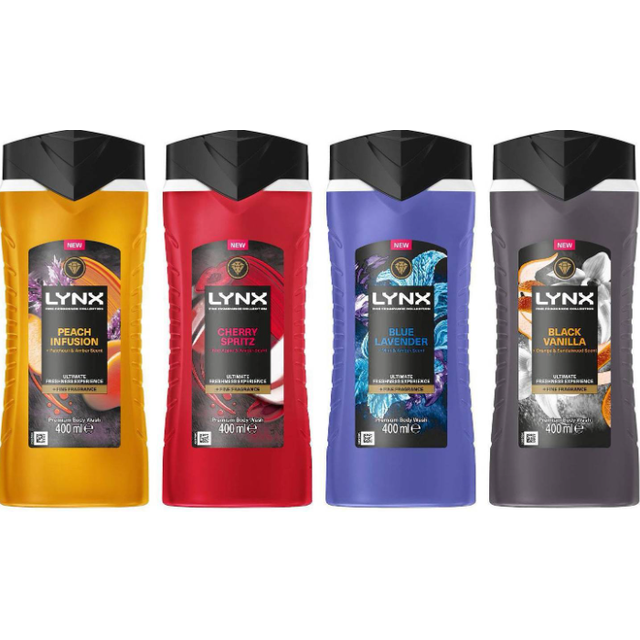 Lynx Fine Fragrance Cherry Spritz Premium Body Wash 400ml